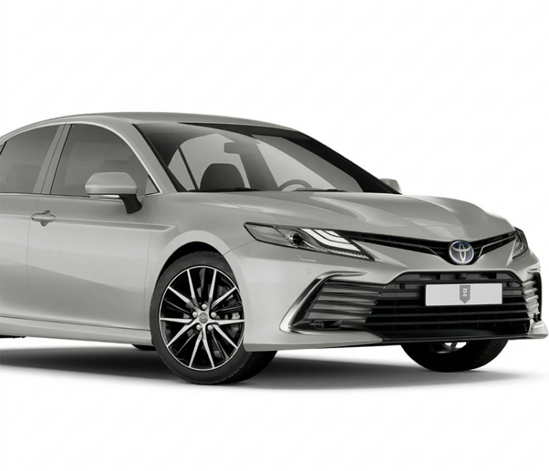 Marque : Toyota  
Modèle :  Camry
Capacité : 5 Places
Transmission : Automatique
Options : Climatisation intégrale, Intérieur cuir, Vitres teintées.