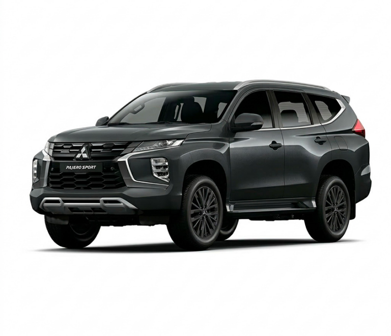 Marque : Mitsubishi 
Modèle :  Sport
Capacité : 5 Places
Transmission : Automatique
Options : Climatisation intégrale, Intérieur cuir, Vitres teintées.